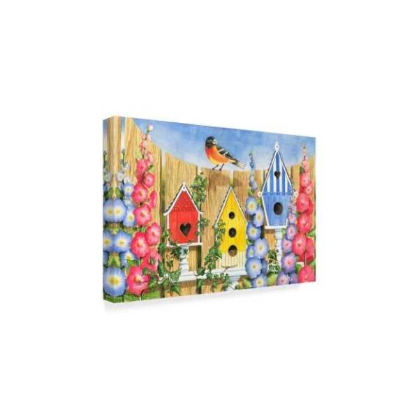 Mary Irwin 'Bird House Row' Canvas Art,12x19